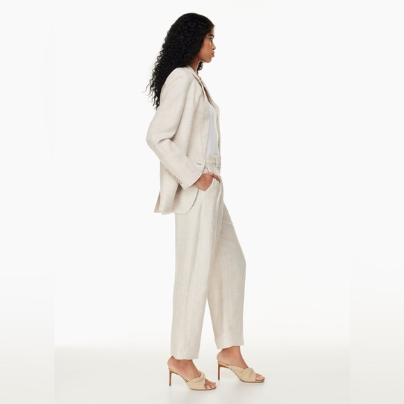 Aritzia Carrot Linen Pant - Natural - Sz 8 - Picture 5 of 5